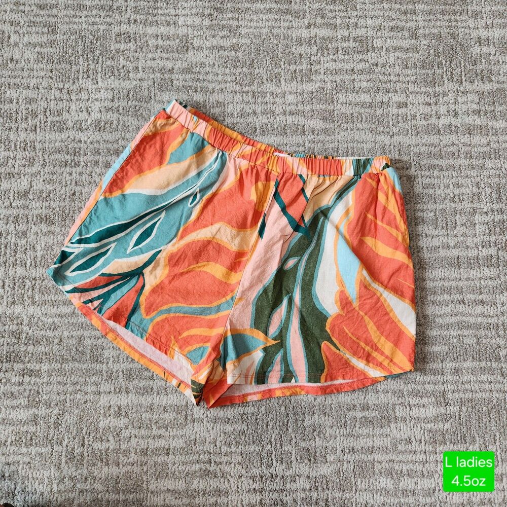 Vitamin A women's Tallow Ecolinen highwaisted linen shorts multicolor size L
